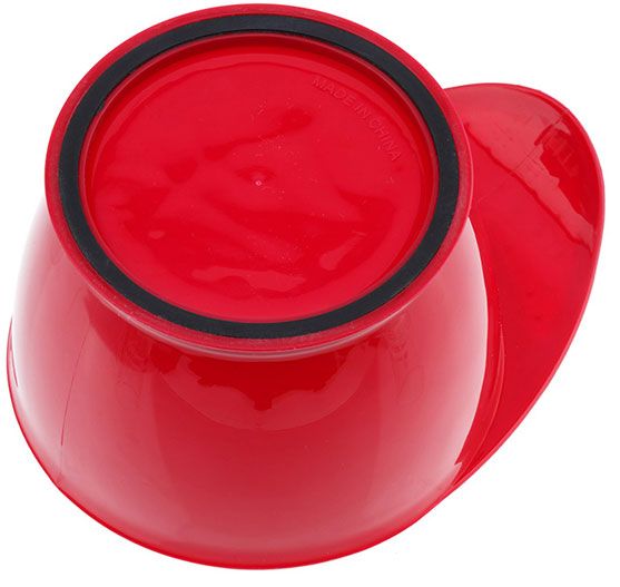Фото Чаша для краски Dewal T-21red с прорезиненной вставкой, 320 мл (Чаши для окрашивания)