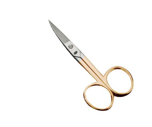 Фото Ножницы для ногтей Solingen 43 GD золотистые (Ножницы маникюрные)