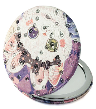 Зеркало компактное Weisen WSPK-142-4 Котята, круглое, d 7 см