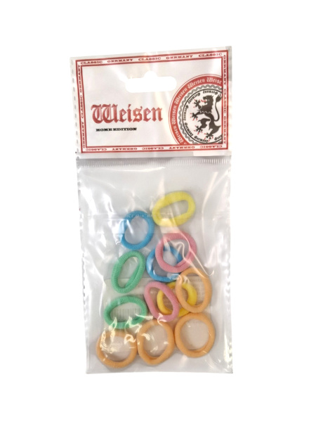 Фото Резинки для волос Weisen WS-2103-4 Pastel супер мини, мультицвет, 12 шт. (Резинки)