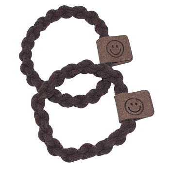 Резинки для волос Weisen WSNA-15 Темно-коричневые, 2 шт.