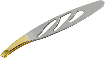 Пинцет для бровей Weisen RRK-984 скошенный, глянцевый, 9 см