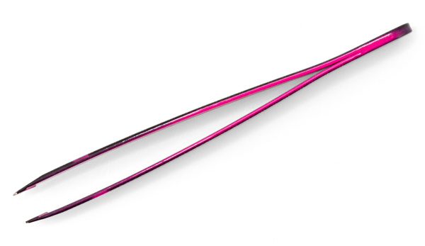 Фото Пинцет для бровей Weisen RRK-701Pink скошенный, 9,5 см (Пинцеты для бровей)