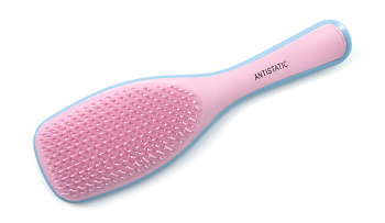 Расческа массажная Weisen WS-2021G голубая/розовая