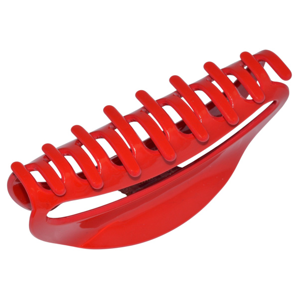 Фото Заколка-краб для волос Weisen WSRJ-838 Красный, средний, 10 см, 1 шт. (Заколки)