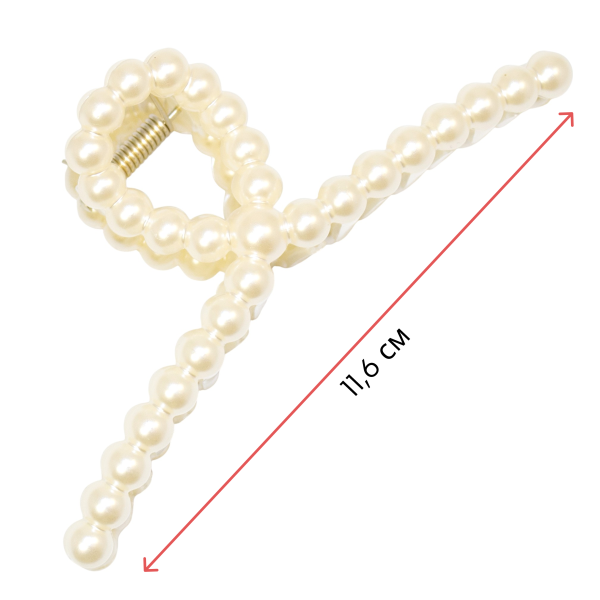 Фото Заколка-краб для волос Weisen WSAN-942 Жемчуг, 1 шт. (Заколки)