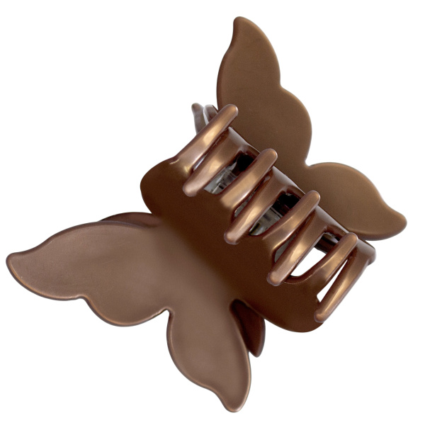 Фото Заколка-краб для волос Weisen WSRJ-843 Мокко, серия Бабочка, 1 шт. (Заколки)