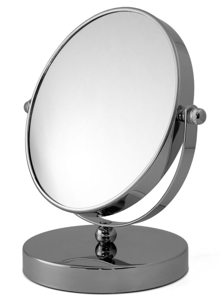 Фото Зеркало Weisen WS-834B-CHR настольное, 10Х-увеличение, d 15 см, h 19,5 см (Зеркала настольные)
