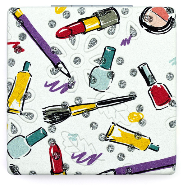 Фото Зеркало компактное Weisen WSPK-144-1 Make-up, квадратное, 7,2х7,2 см (Зеркала карманные)