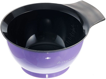 Чаша для краски Dewal T-007lavender, с ручкой с прорезиненной вставкой, 330 мл