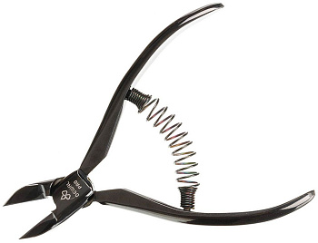 Кусачки для ногтей Dewal PN20-80017, черные глянцевые, 20 мм