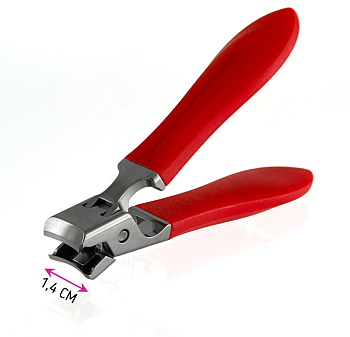 Книпсер для ногтей Weisen NGHZ-37-1 Red, 8,5 см, красный