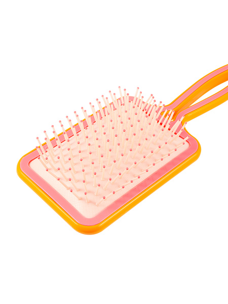 Фото Расческа для волос Weisen WS-2022-1 массжная, квадратная, оранжевый/розовый, 23,5 см (Расчёски и щётки)