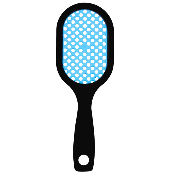 Фото Расческа массажная Weisen WS-8586-LK-1 Черная, продувная, с пластиковыми штифтами, овальная, 23,5 см (Расчёски и щётки)
