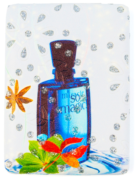 Фото Зеркало компактное Weisen WSPK-136-1 Perfume, прямоугольное, 8,5х6 см (Зеркала карманные)