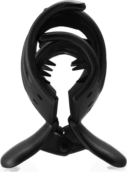 Фото Заколка-краб для волос Weisen WSKG-2626-1-Black, со стразами, черный, 1 шт. (Заколки)