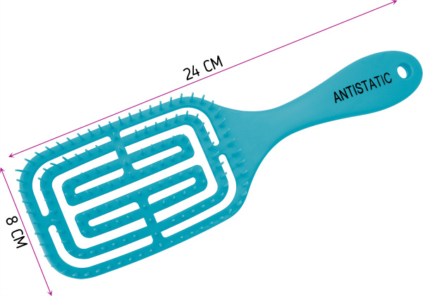 Фото Расческа продувная Weisen WS-2021B голубая (Расчёски и щётки)