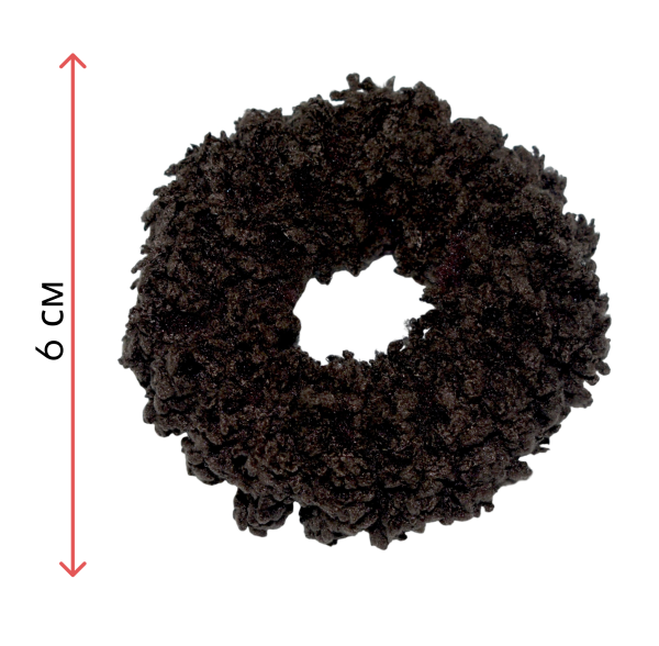 Фото Резинки для волос Weisen WSCR-114 Мокко/Капучино, плюшевые, 2 шт. (Резинки)