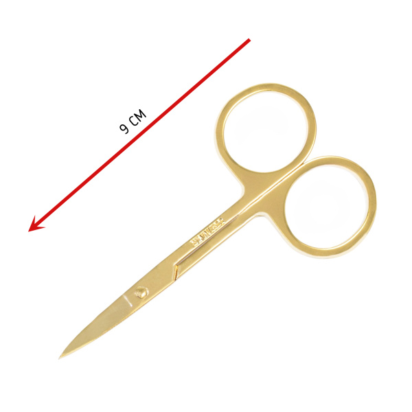 Фото Ножницы для ногтей Weisen WSK-945 Gold изогнутые, 9 см (Ножницы маникюрные)