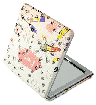 Зеркало компактное Weisen WSPK-144-3 Make-up, квадратное, 7,2х7,2 см