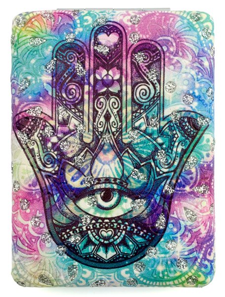 Фото Зеркало компактное Weisen WSPK-131-1 Судьба, прямоугольное, 8,5х6,2 см (Зеркала карманные)