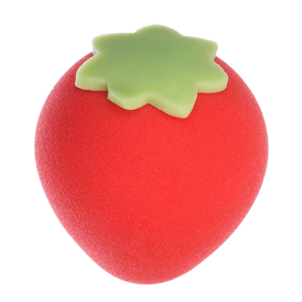 Фото Спонж для нанесения макияжа Dewal Beauty 68318-2, клубника, 1шт. (Профессиональные спонжи)