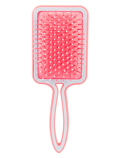 Фото Расческа для волос Weisen WS-2022-3 массжная, квадратная, светло-розовый/лаванда, 23,5 см (Расчёски и щётки)