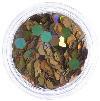 Пыль для дизайна ногтей Yoko Y 6887-1/7, янтарь