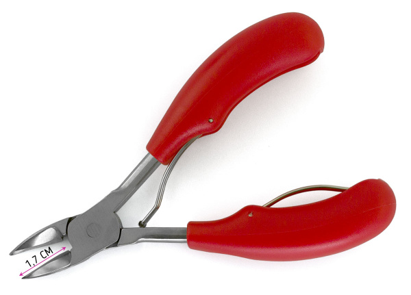 Фото Кусачки для педикюра Weisen NGHD-026-Red, 17 мм, красные (Кусачки для педикюра)