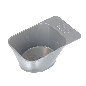 Чаша для краски DEWAL T-24grey, серая, с ручкой, с прорезиненной вставкой на дне, 280 мл