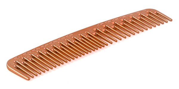 Фото Гребень Weisen CB124-GOLD комбинированный, с редкими зубцами, 19 см, красное золото (Гребни)