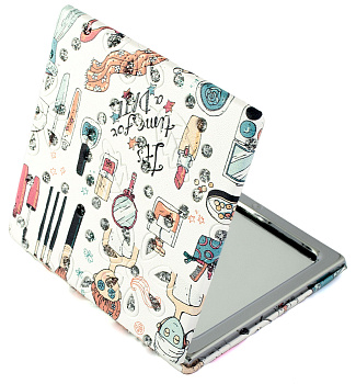 Зеркало компактное Weisen WSPK-137-2 Beauty time, квадратное, 7,2х7,2 см