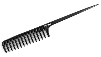 Гребень Weisen ABS-70839 Black с пластиковым хвостиком, 29 см, черный