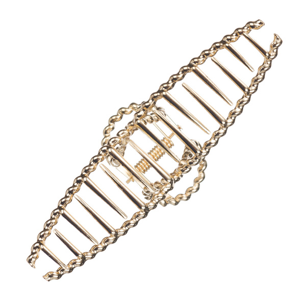 Фото Заколка-краб для волос Dewal Beauty 3002BD, золотой, 1шт. (Заколки)