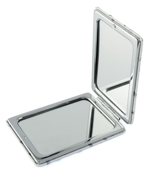 Фото Зеркало компактное Weisen WSPK-140-3 Girls, прямоугольное, 8,5х6,2 см (Зеркала карманные)