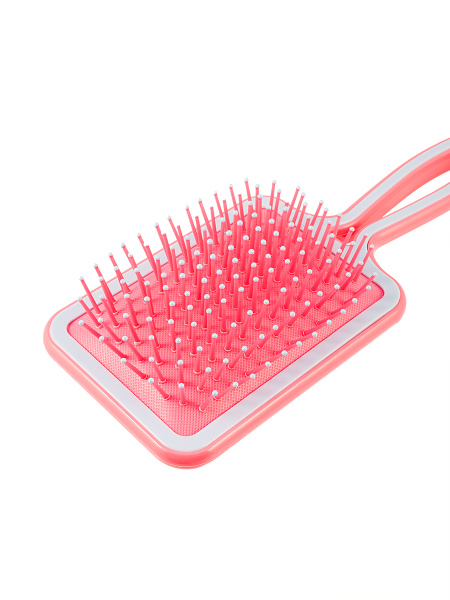Фото Расческа для волос Weisen WS-2022-3 массжная, квадратная, светло-розовый/лаванда, 23,5 см (Расчёски и щётки)