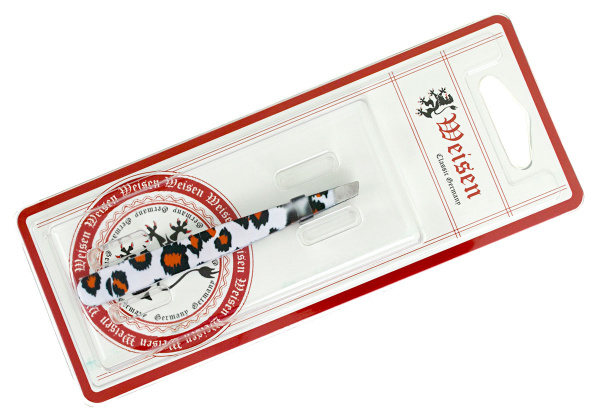 Фото Пинцет для бровей Weisen WSK-985 Multicolor, скошенный, 9,5 см, разноцветный (Пинцеты для бровей)