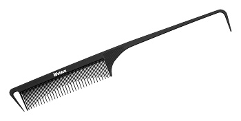 Гребень Weisen CB9131для мелирования, с разделителем, карбоновый, 24 см, черный
