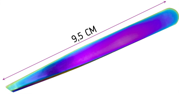 Фото Пинцет для бровей Weisen WSK-1045-1 скошенный, 9,5 см (Пинцеты для бровей)