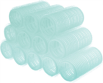 Бигуди-липучки Weisen 199263, 28х63 мм, голубые, 12 шт.