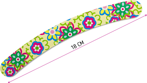 Фото Пилка Weisen RRK-911 light green, бумеранг, 2х-сторонняя, 18 см, салатовая (Пилочки для ногтей)