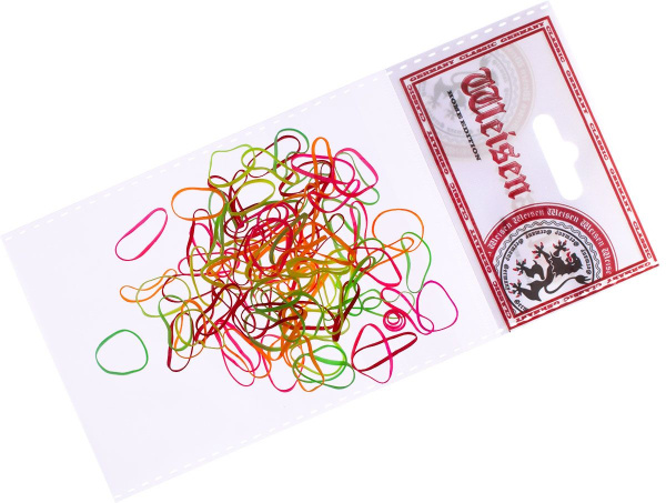 Фото Резинки для волос Weisen WSKG-386-1 силиконовые SHINE mix mini, 100 шт. (Резинки)