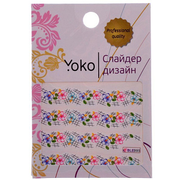 Слайдер-дизайн для ногтей Yoko Y SD-BLE 995