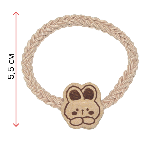 Фото Резинки для волос Weisen WSAN-2278 Банни, бежевые, 2 шт. (Резинки)