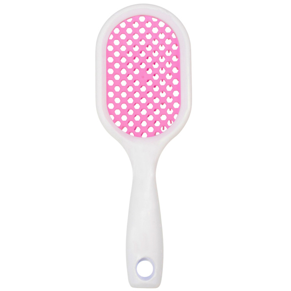 Фото Расческа массажная Weisen WS-8586-LK-1 Белая, продувная, с пластиковыми штифтами, овальная, 23,5 см (Расчёски и щётки)