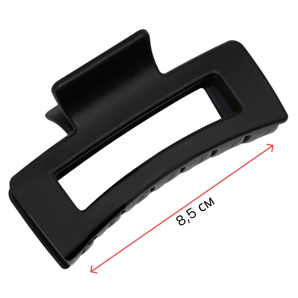 Фото Заколка-краб для волос Weisen WSRJ-1082 Черный, матовый, 1 шт. (Заколки)