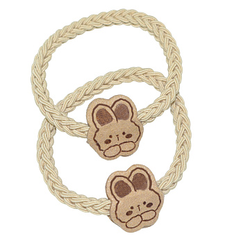 Резинки для волос Weisen WSAN-2278 Банни, молочные, 2 шт.