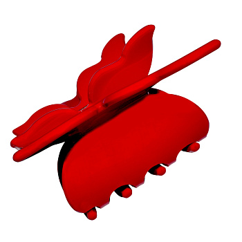 Заколка-краб для волос Weisen WSRJ-843 Красный, серия Бабочка, 1 шт.