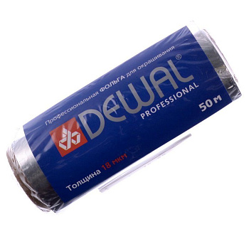 Фольга парикмахерская Dewal 02-50-FS серебряная 18 мкм, 50 м