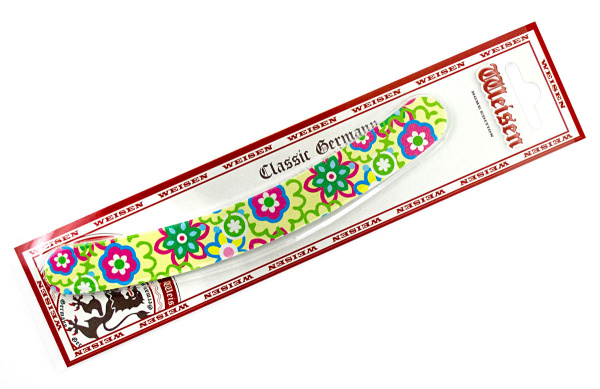 Фото Пилка Weisen RRK-911 light green, бумеранг, 2х-сторонняя, 18 см, салатовая (Пилочки для ногтей)